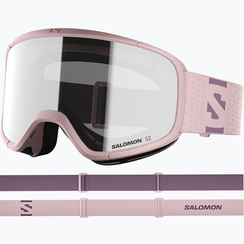 Ochelari de schi Salomon Aksium 2.0 S2 heavenly pink/ml super white 2