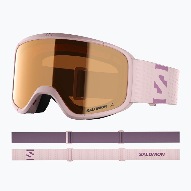 Ochelari de schi Salomon Aksium 2.0 S acces heavenly pink/flash toric orange 5