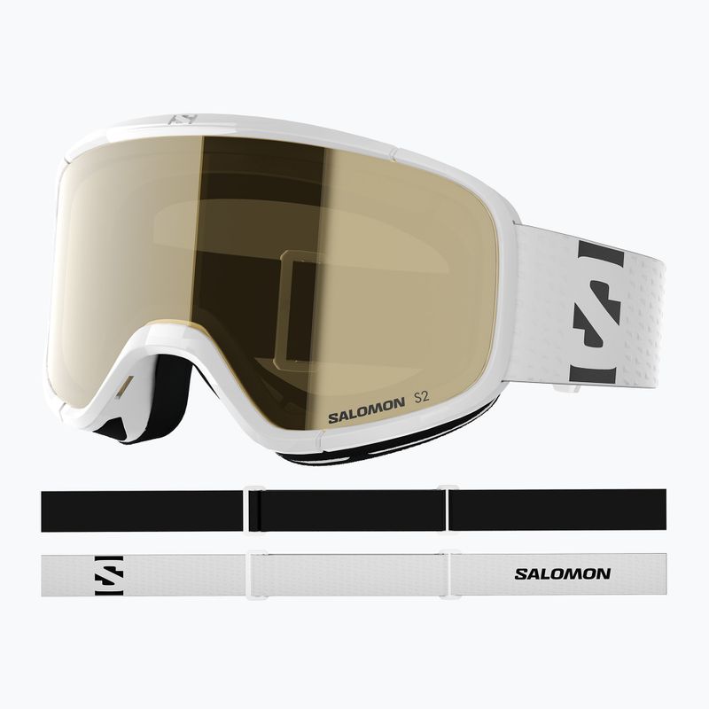 Ochelari de schi pentru copii Salomon Lumi Acces Jr white/flash gold 9