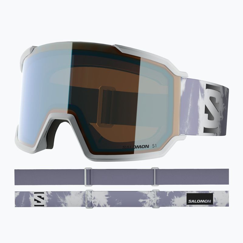 Ochelari de schi Salomon S/View 3 ice flow/ml light blue 5