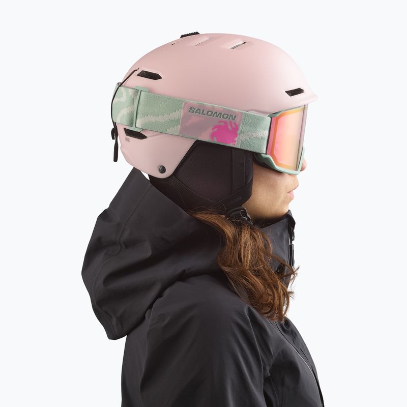 Ochelari de schi Salomon S/View 3 iceberg green/ml ruby 6