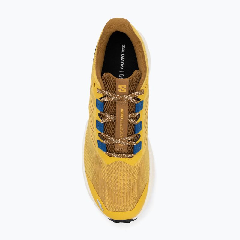 Încălțăminte de alergare pentru bărbați Salomon Aero Blaze 3 GRVL spicy mustard/vanilla ice/nautical blue 5
