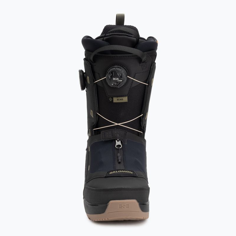 Încălțăminte de snowboard pentru bărbați Salomon Echo Dual Boa black/black/deep lichen green 4