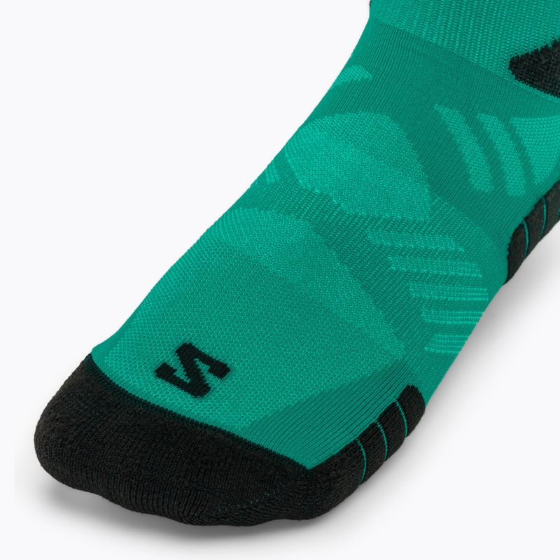 Șosete Salomon Aero Crew dynasty green/waterfall 4