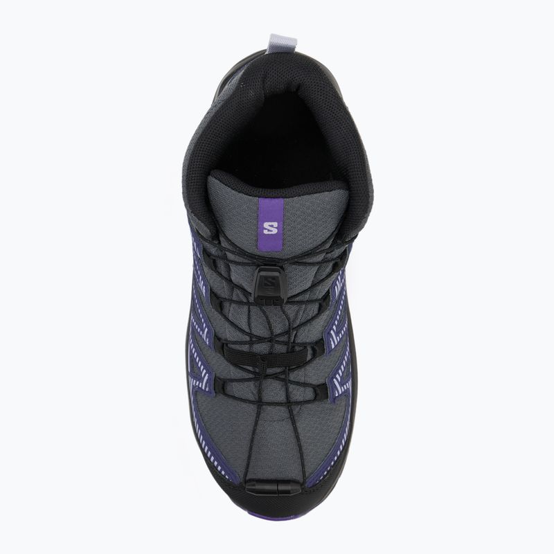 Încălțăminte de drumeție pentru copii Salomon XA Pro V8 MID WP turbulence / black / liberty 5