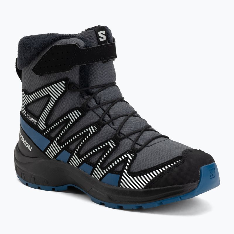 Încălțăminte de drumeție pentru copii Salomon XA Pro V8 Winter Waterproof turbulence / black / dark blue