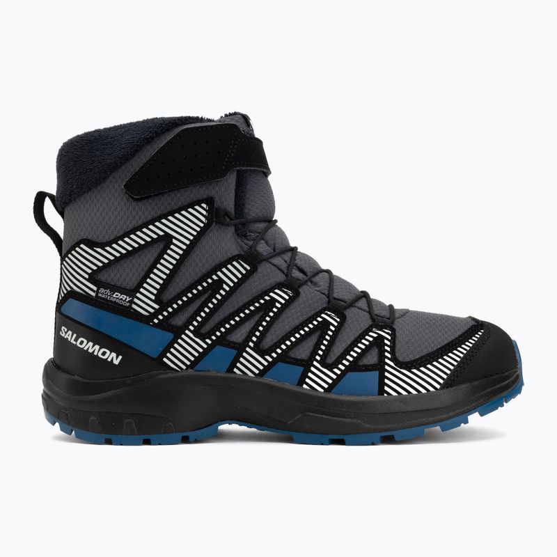 Încălțăminte de drumeție pentru copii Salomon XA Pro V8 Winter Waterproof turbulence / black / dark blue 2
