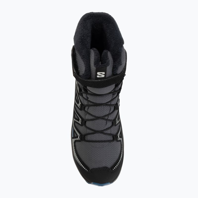 Încălțăminte de drumeție pentru copii Salomon XA Pro V8 Winter Waterproof turbulence / black / dark blue 5