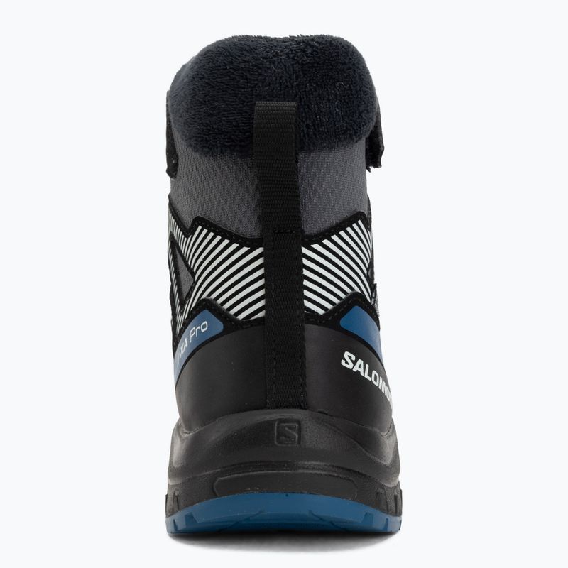 Încălțăminte de drumeție pentru copii Salomon XA Pro V8 Winter Waterproof turbulence / black / dark blue 6