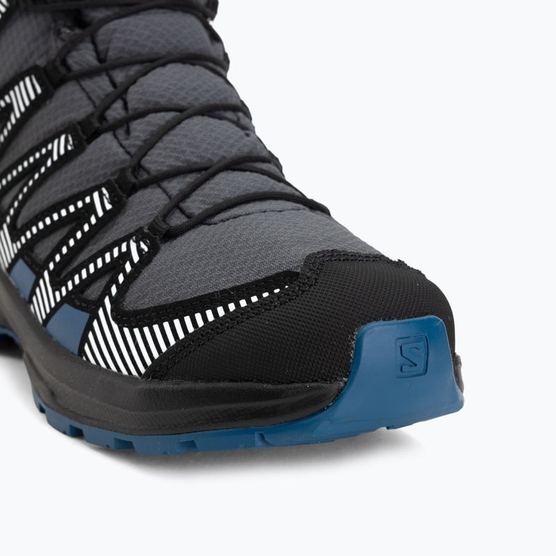 Încălțăminte de drumeție pentru copii Salomon XA Pro V8 Winter Waterproof turbulence / black / dark blue 7