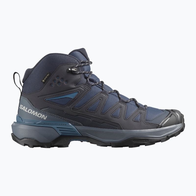 Încălțăminte de trekking pentru bărbați Salomon X Ultra 360 Mid GTX blue nights / dark navy / dark blue 8