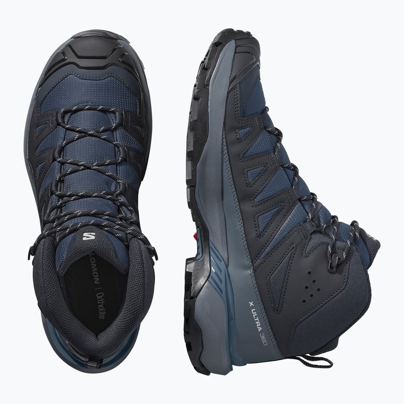 Încălțăminte de trekking pentru bărbați Salomon X Ultra 360 Mid GTX blue nights / dark navy / dark blue 12