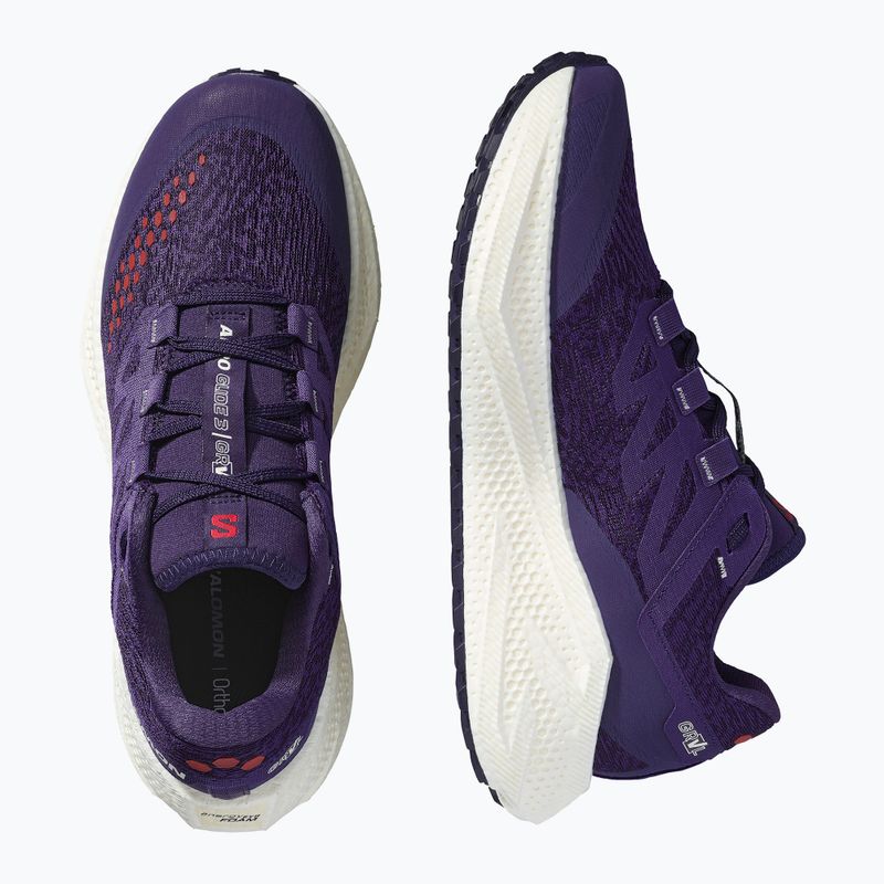 Încălțăminte de alergare pentru bărbați Salomon Aero Glide 3 Gravel astral aura/vanilla ice/haute red 12