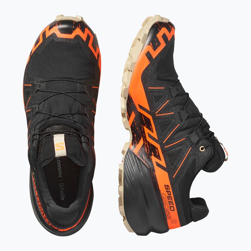 Încălțăminte de alergare pentru bărbați  Salomon Speedcross 6 GTX black/shocking orange/white pepper 6