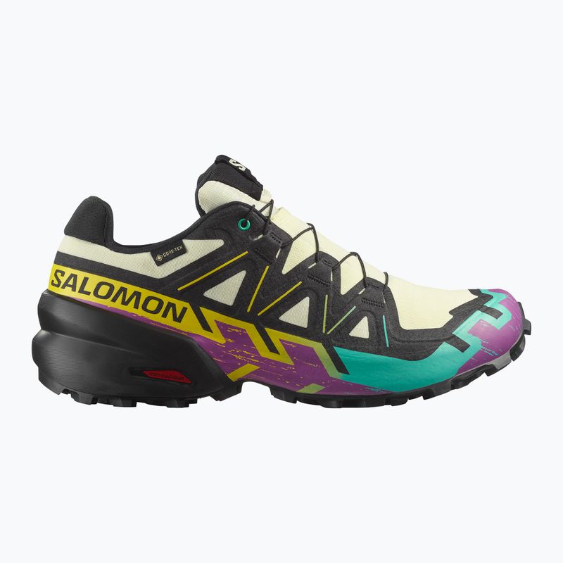 Încălțăminte de alergare pentru bărbați  Salomon Speedcross 6 GTX transparent yellow/black/waterfall 8