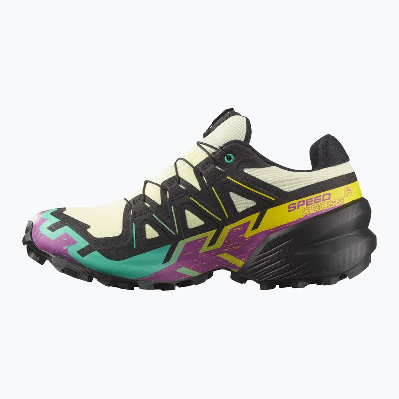 Încălțăminte de alergare pentru femei Salomon Speedcross 6 GTX transparent yellow/black/waterfall 9