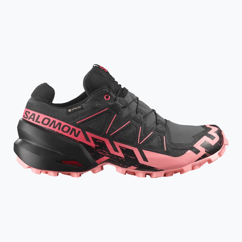 Pantofi de alergare pentru femei Salomon Speedcross 6 GTX nine iron/negru/roz flamingo 2