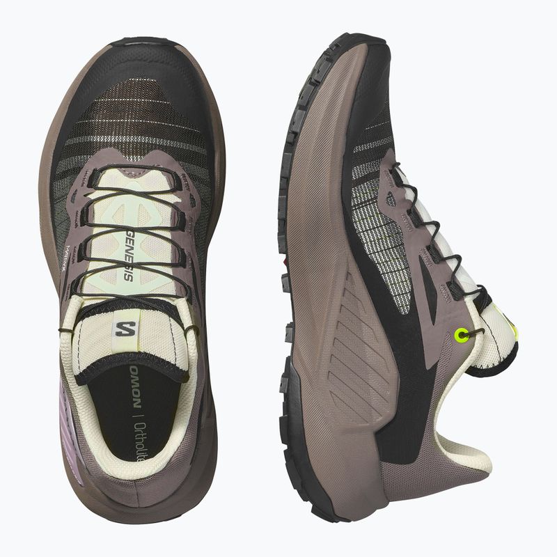 Pantofi de alergare pentru femei Salomon Genesis Iron/vanilla ice/cyclamen 6