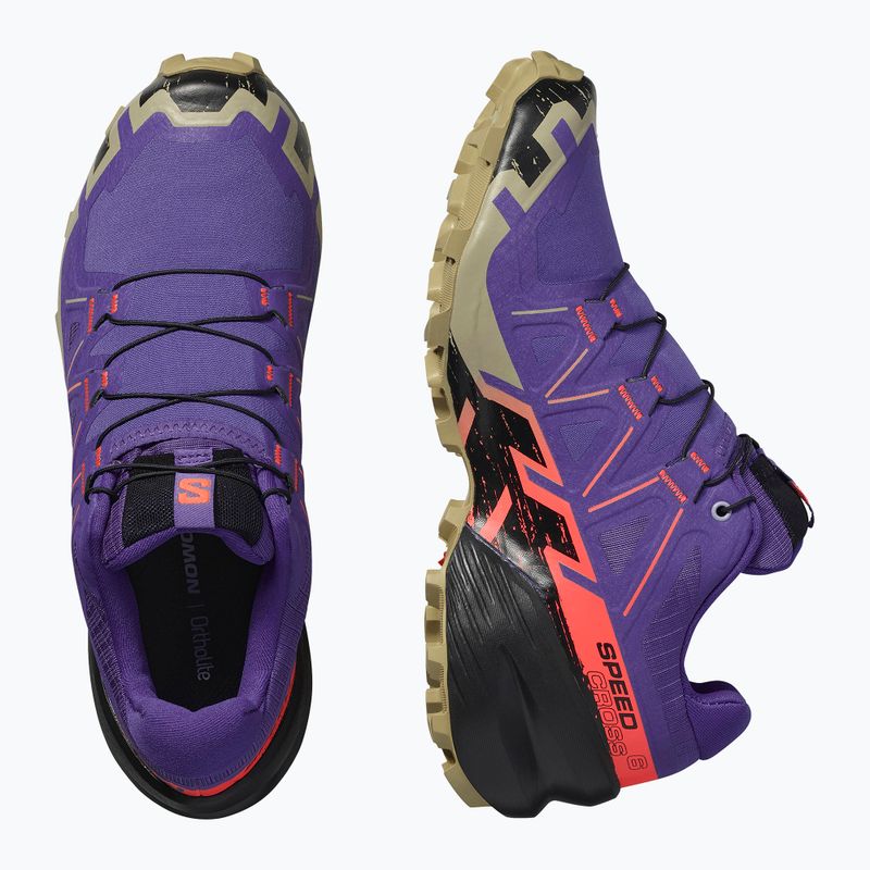 Încălțăminte de alergare pentru femei Salomon Speedcross 6 liberty/black/neon flame 8
