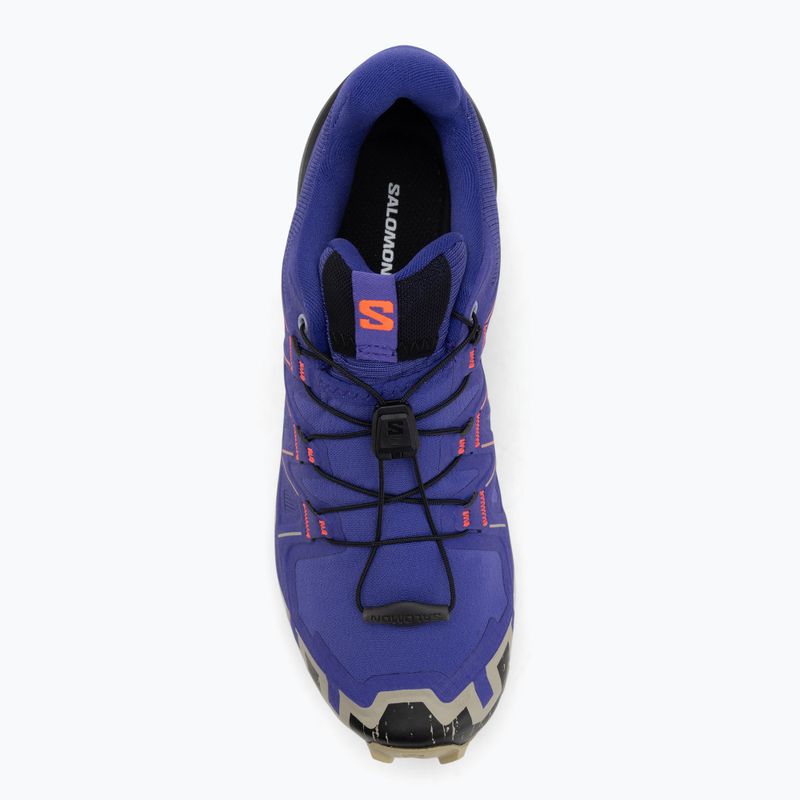 Încălțăminte de alergare pentru femei Salomon Speedcross 6 liberty/black/neon flame 5