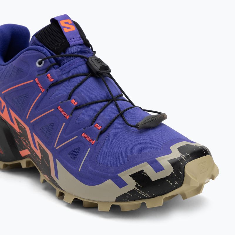 Încălțăminte de alergare pentru femei Salomon Speedcross 6 liberty/black/neon flame 7