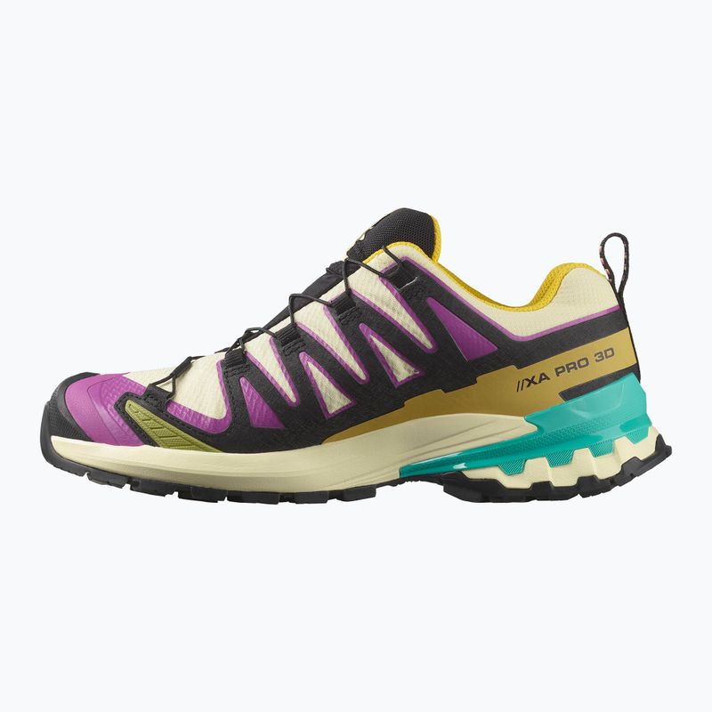 Încălțăminte de alergare pentru femei Salomon XA PRO 3D V9 GTX transparent yellow/black/waterfall 2