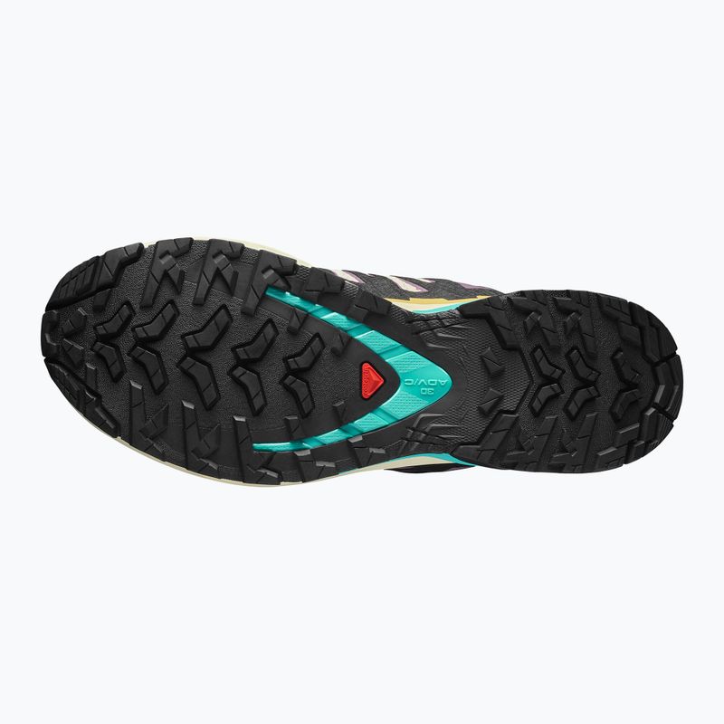 Încălțăminte de alergare pentru femei Salomon XA PRO 3D V9 GTX transparent yellow/black/waterfall 4