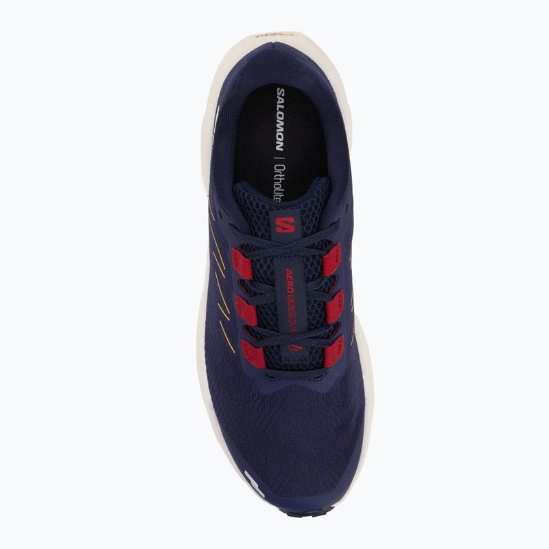 Încălțăminte de alergare pentru bărbați  Salomon Aero Blaze 3 GRVL astral aura/maritime blue/haute red 5