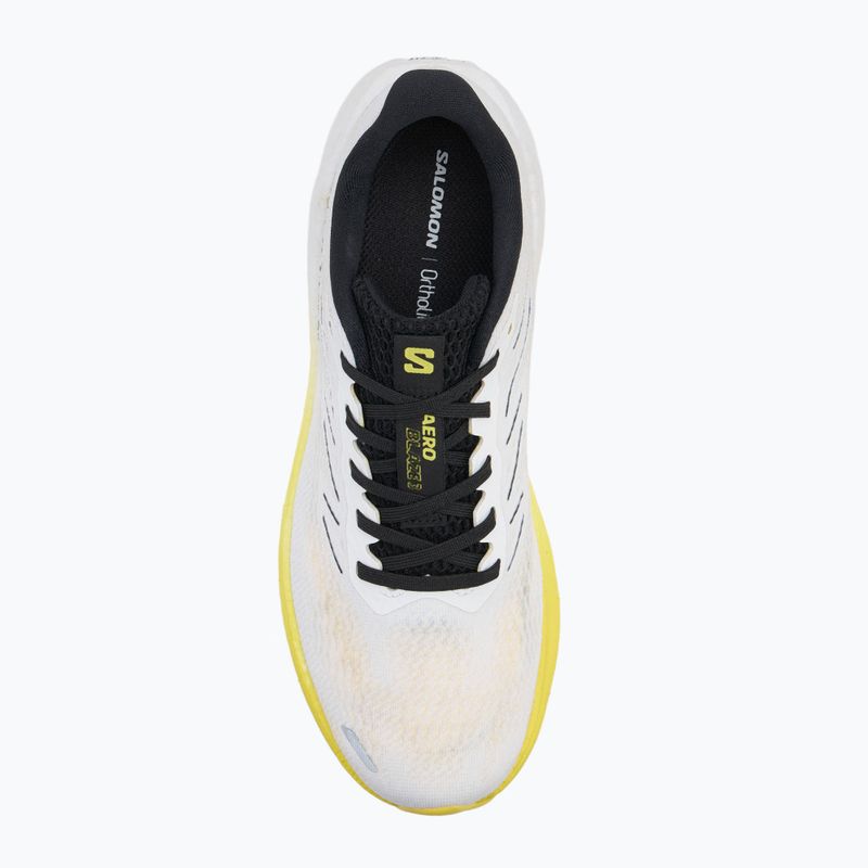 Încălțăminte de alergare pentru bărbați  Salomon Aero Blaze 3 white/black/blazing yellow 5