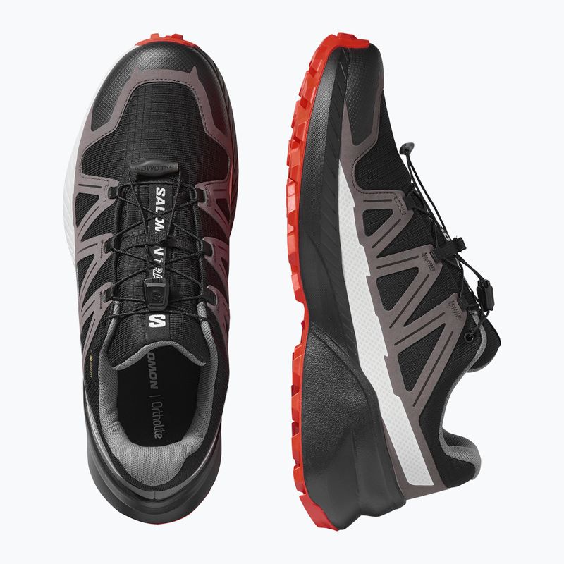 Încălțăminte de alergare pentru bărbați Salomon Speedcross Peak GTX black/castlerock/cherry tomato 8