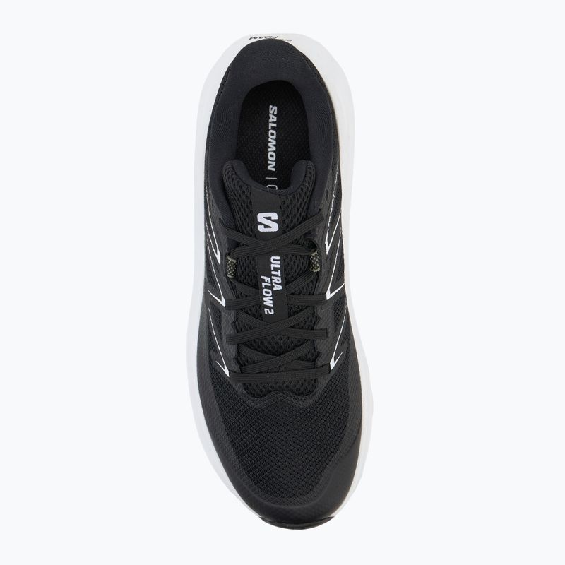 Încălțăminte de alergare pentru bărbați Salomon Ultra Flow 2 black/white/agave green 5