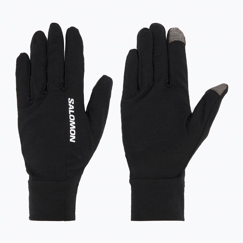 Mănuși de alergare Salomon Merino Gloves deep black
