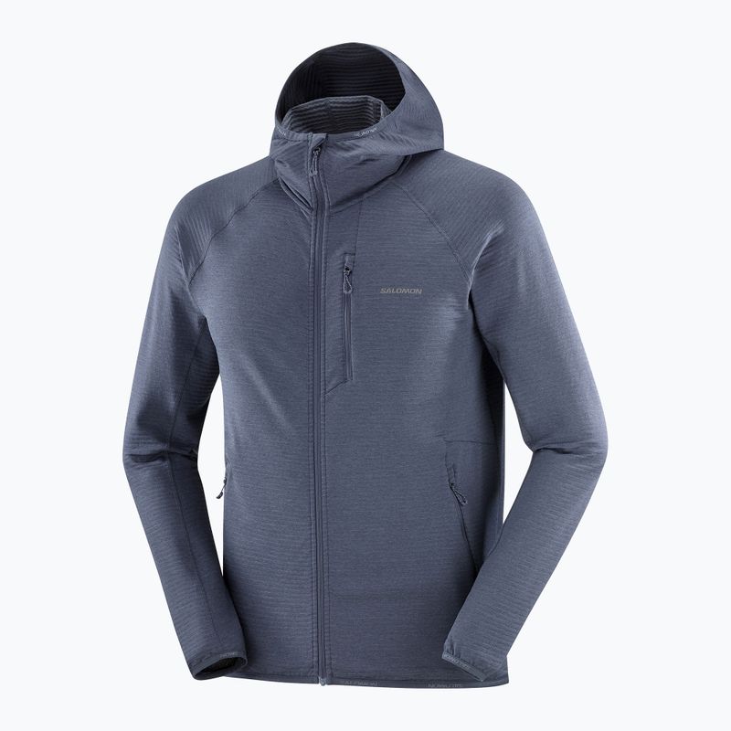 Bluză de trekking pentru bărbați Salomon Essential Lightwarm Hoodie blue nights 7