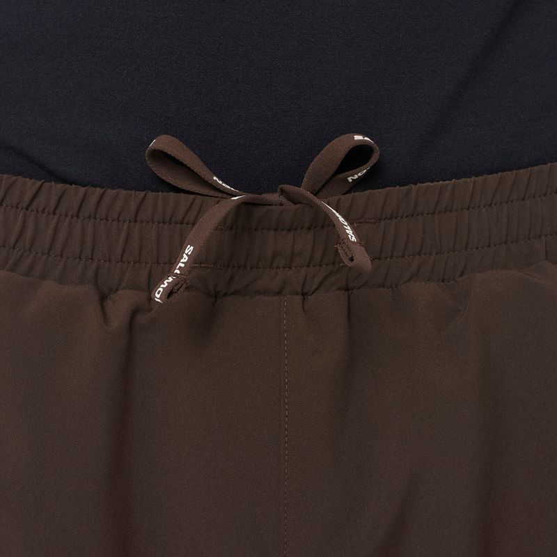 Pantaloni scurți de alergare pentru bărbați Salomon Shakeout C 2IN1 7" coffee bean 2