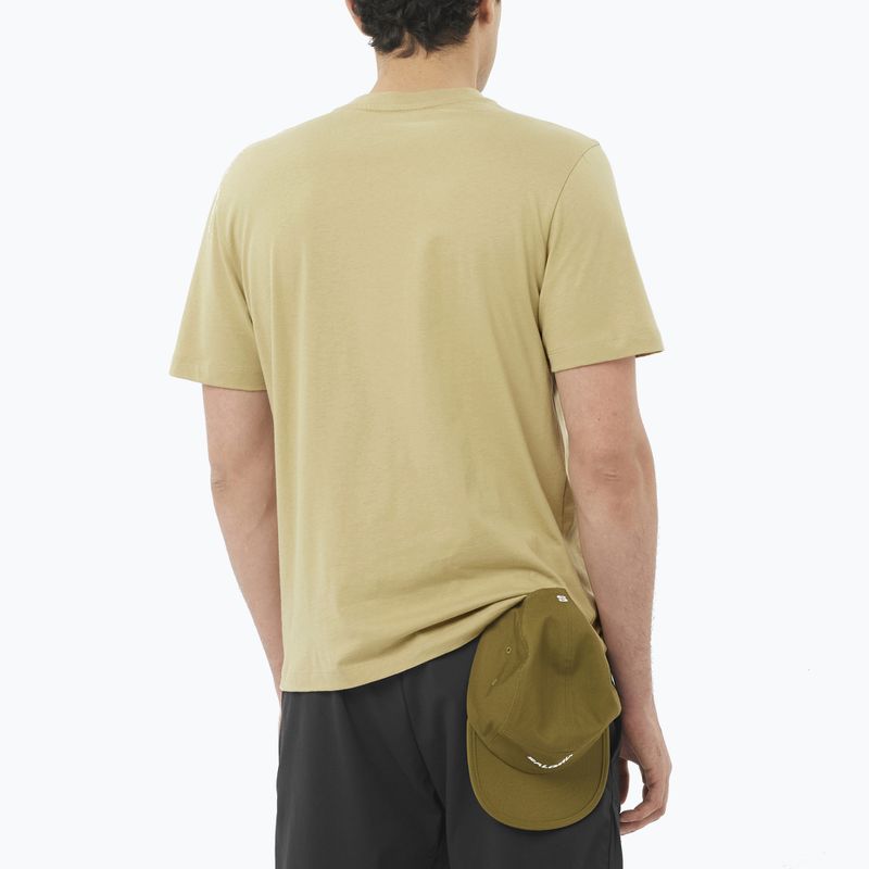 Tricou pentru bărbați  Salomon Logo gray green 2