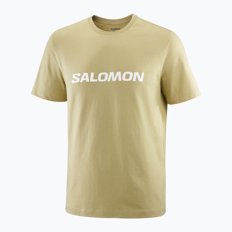 Tricou pentru bărbați  Salomon Logo gray green 3