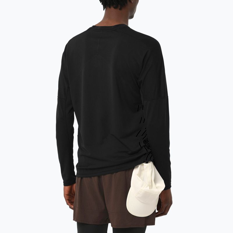 Longsleeve de alergare pentru bărbați Salomon Sense Aero GFX deep black 2