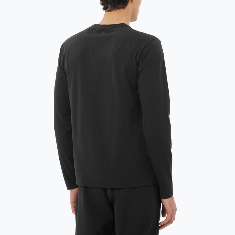 Longsleeve pentru bărbați Salomon Trackline deep black 2