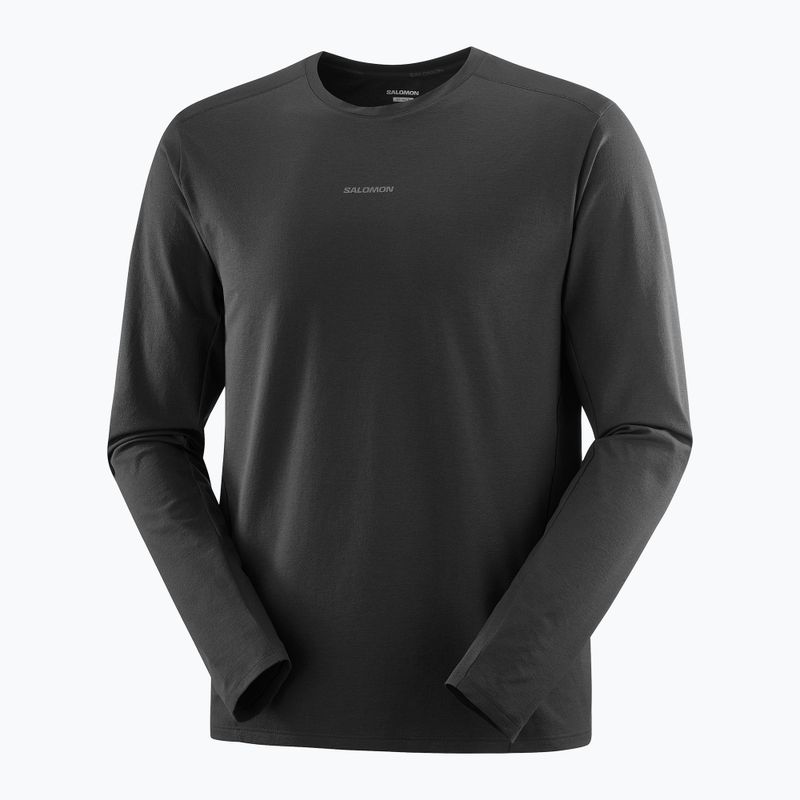 Longsleeve pentru bărbați Salomon Trackline deep black 4
