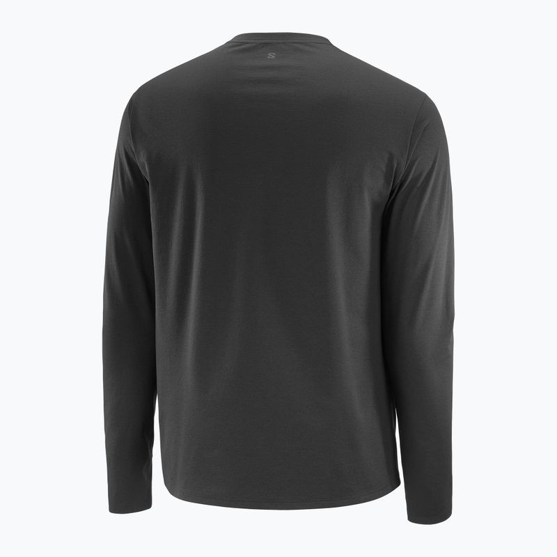 Longsleeve pentru bărbați Salomon Trackline deep black 5