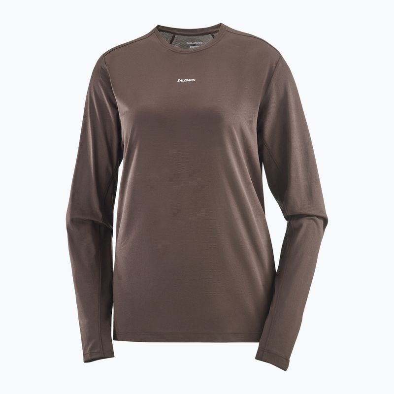 Longsleeve  pentru femei Salomon Shakeout Core coffe bean 3