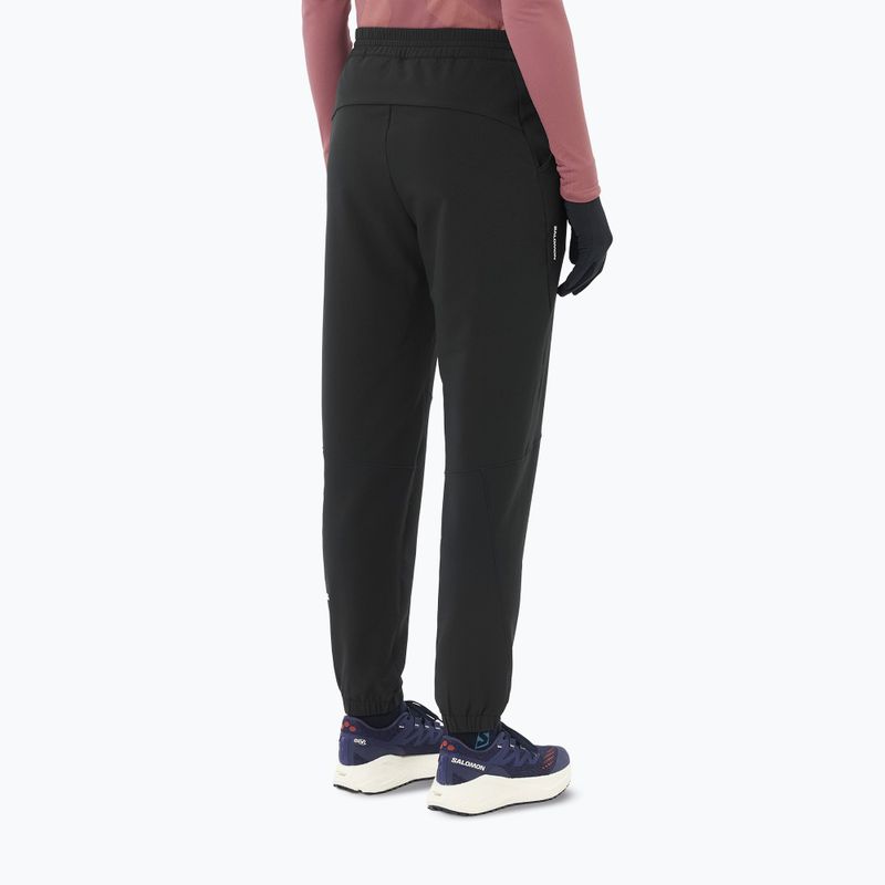 Pantaloni de alergare pentru femei Salomon Shakeout Hexaflow Pants deep black 3