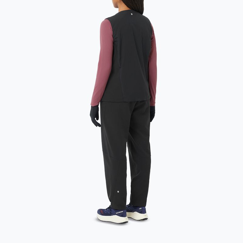 Pantaloni de alergare pentru femei Salomon Shakeout Hexaflow Pants deep black 4