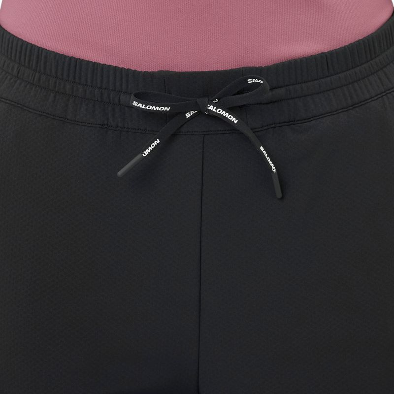 Pantaloni de alergare pentru femei Salomon Shakeout Hexaflow Pants deep black 5