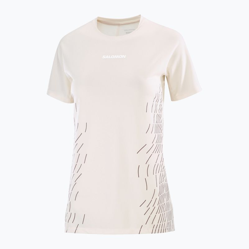 Tricou de alergare pentru femei Salomon Sense Aero SS Tee GFX whisper white 5