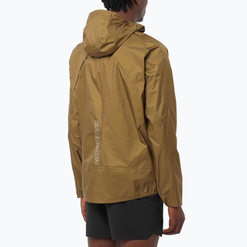 Geacă de alergare pentru bărbați Salomon Bonatti Waterproof brilliant olive 2