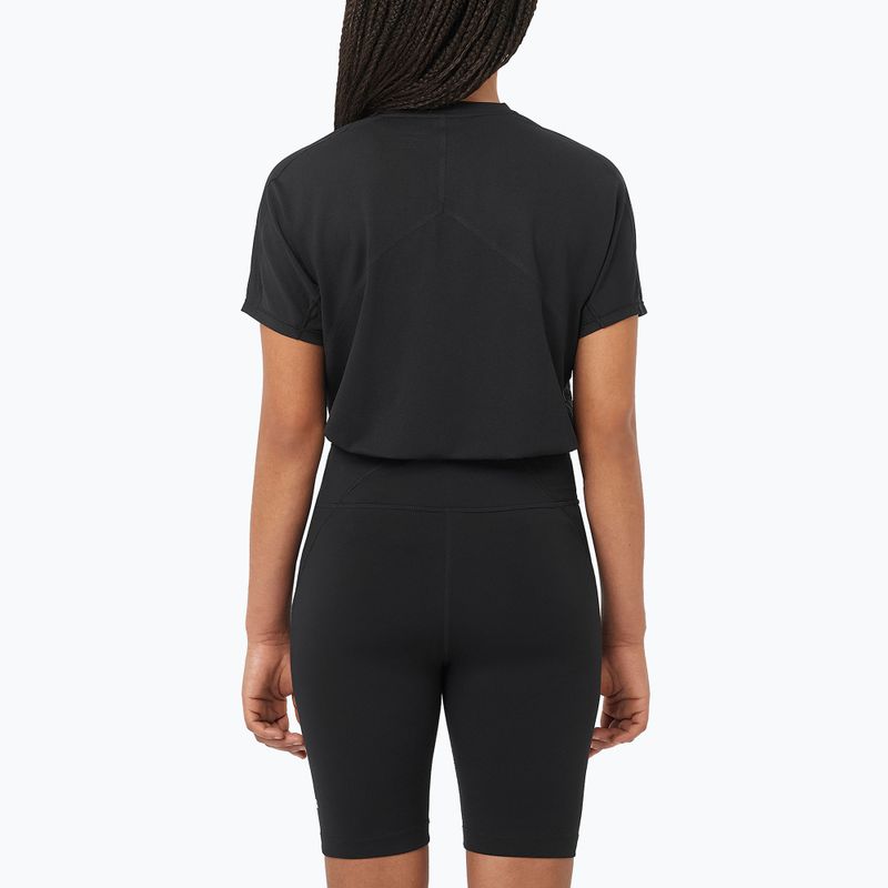 Tricou de alergare pentru femei Salomon Sense Aero SS Tee GFX deep black 2