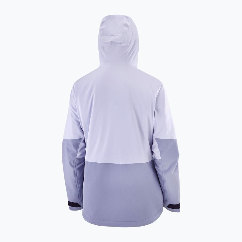 Geacă de schi pentru femei Salomon Highland cosmic sky/blue granite 8