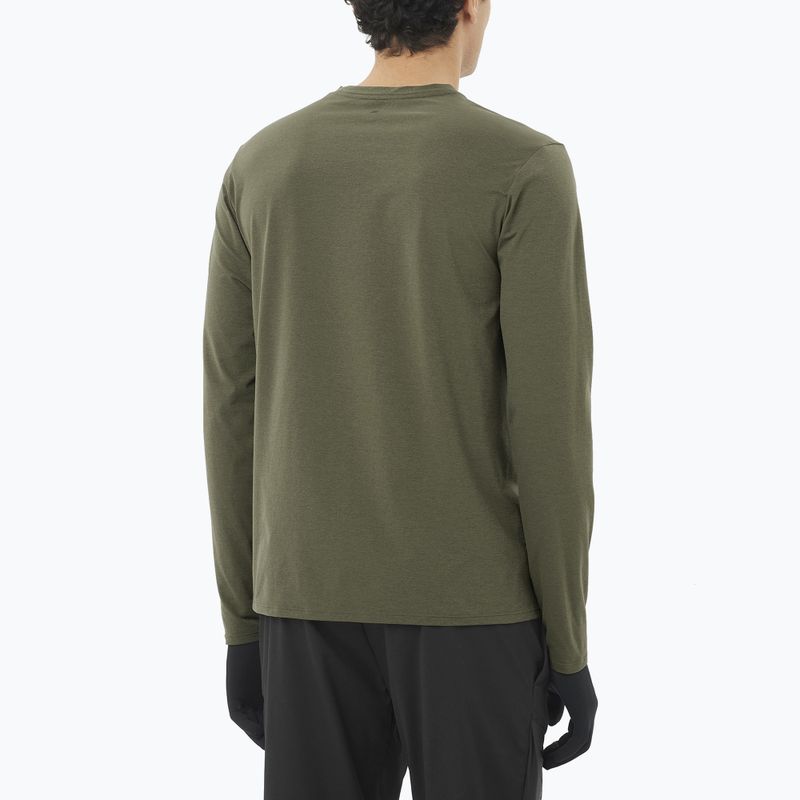 Longsleeve pentru bărbați Salomon Trackline frunză de viță-de-vie 2