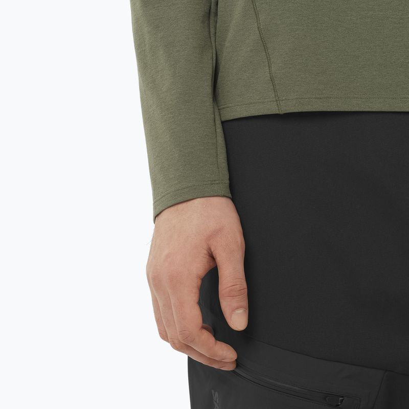 Longsleeve pentru bărbați Salomon Trackline frunză de viță-de-vie 3